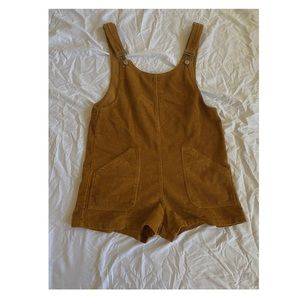 ASOS Corduroy Overall Shorts Romper